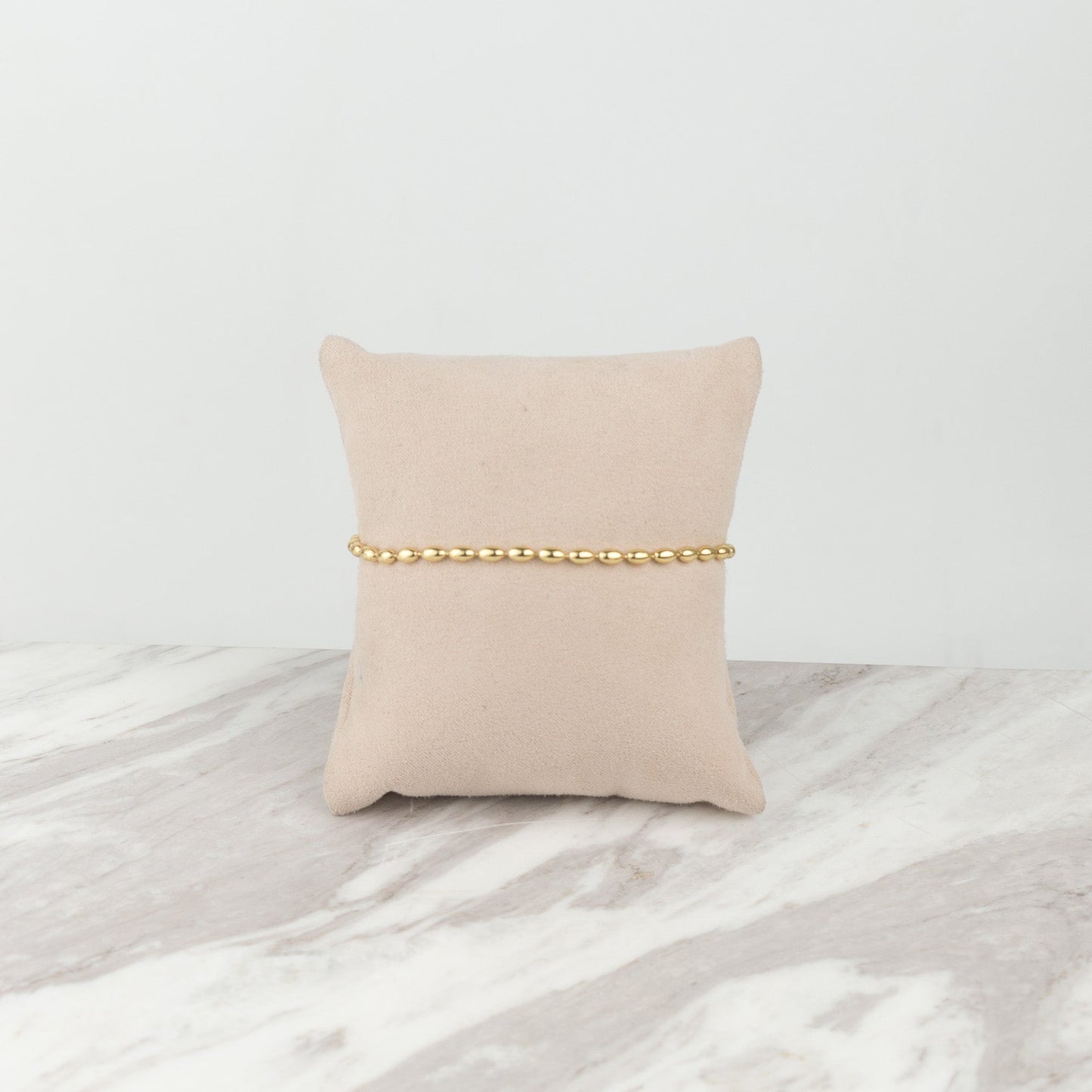 oval golden beads