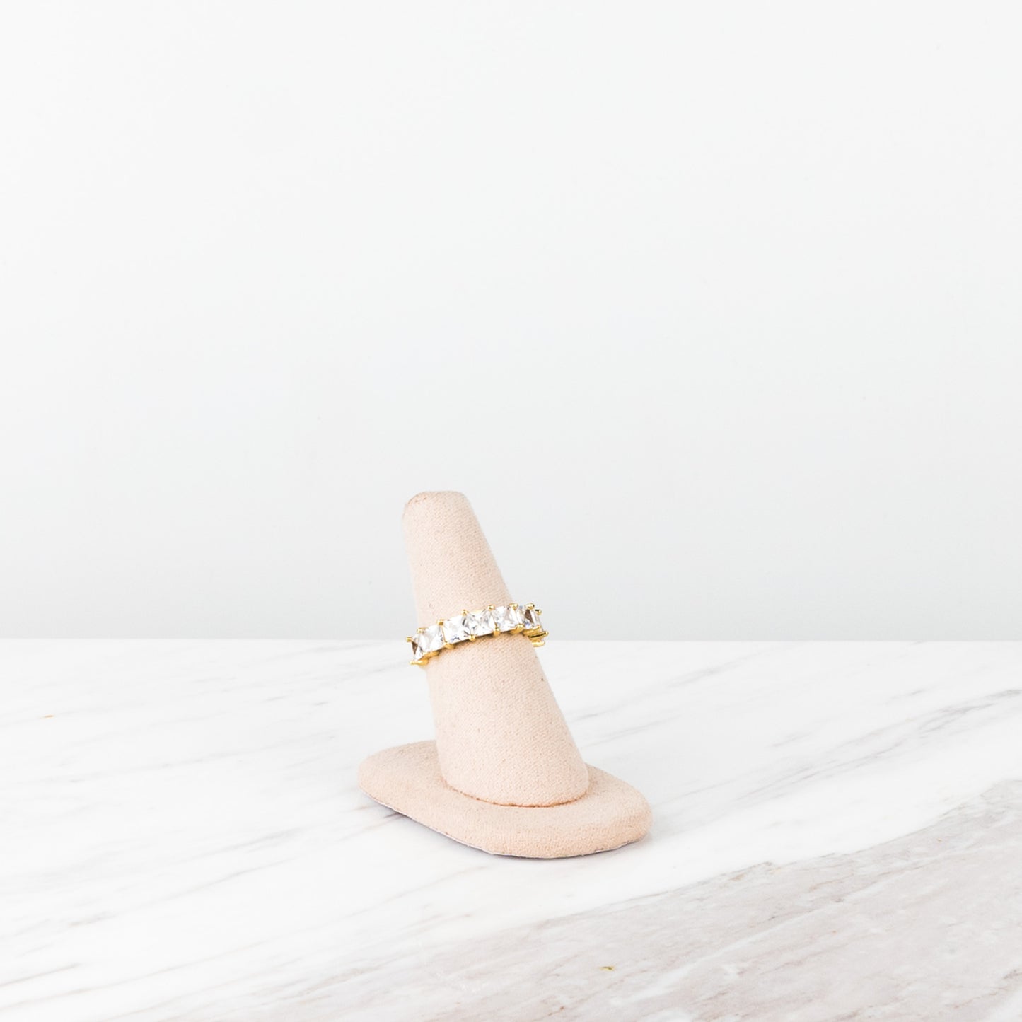 Square zirconia ring