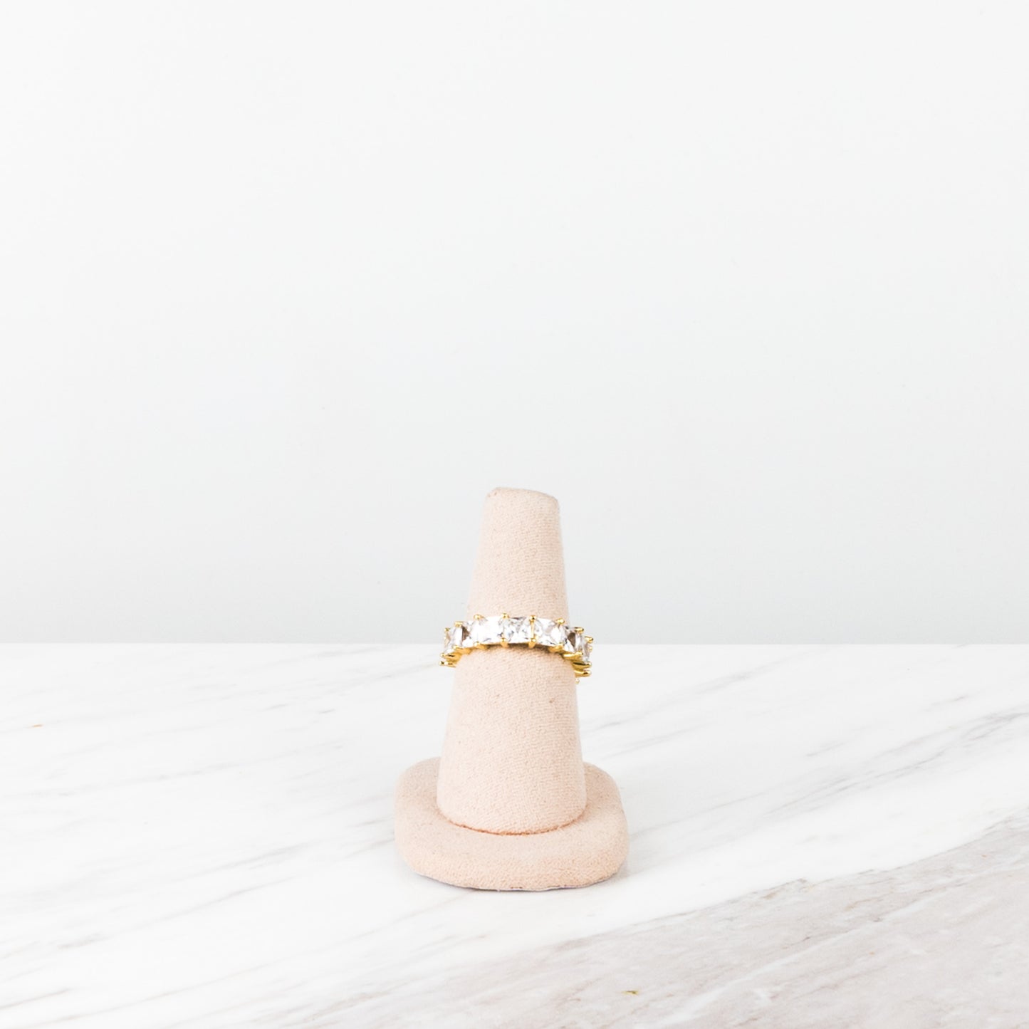 Square zirconia ring