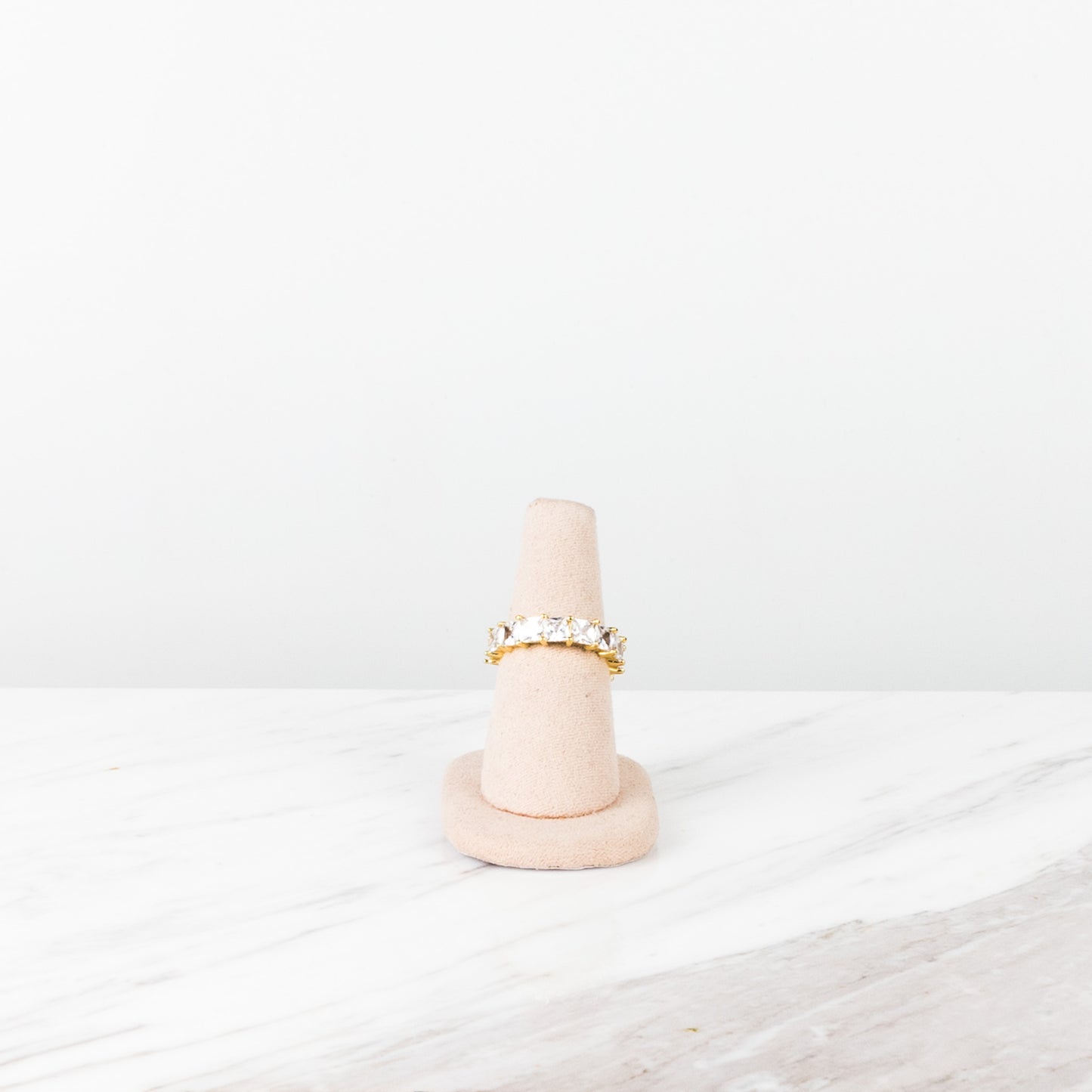 Square zirconia ring