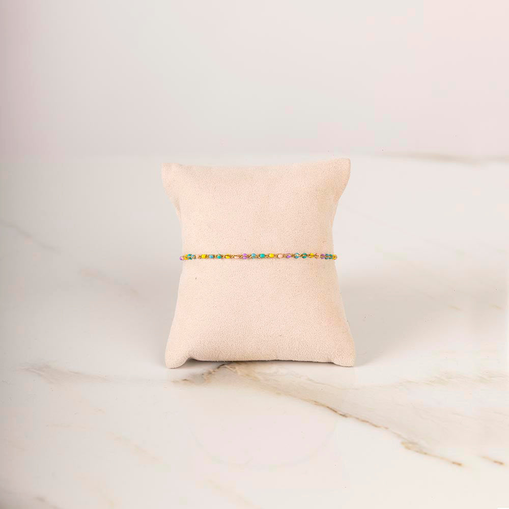 Purple colored bracelet