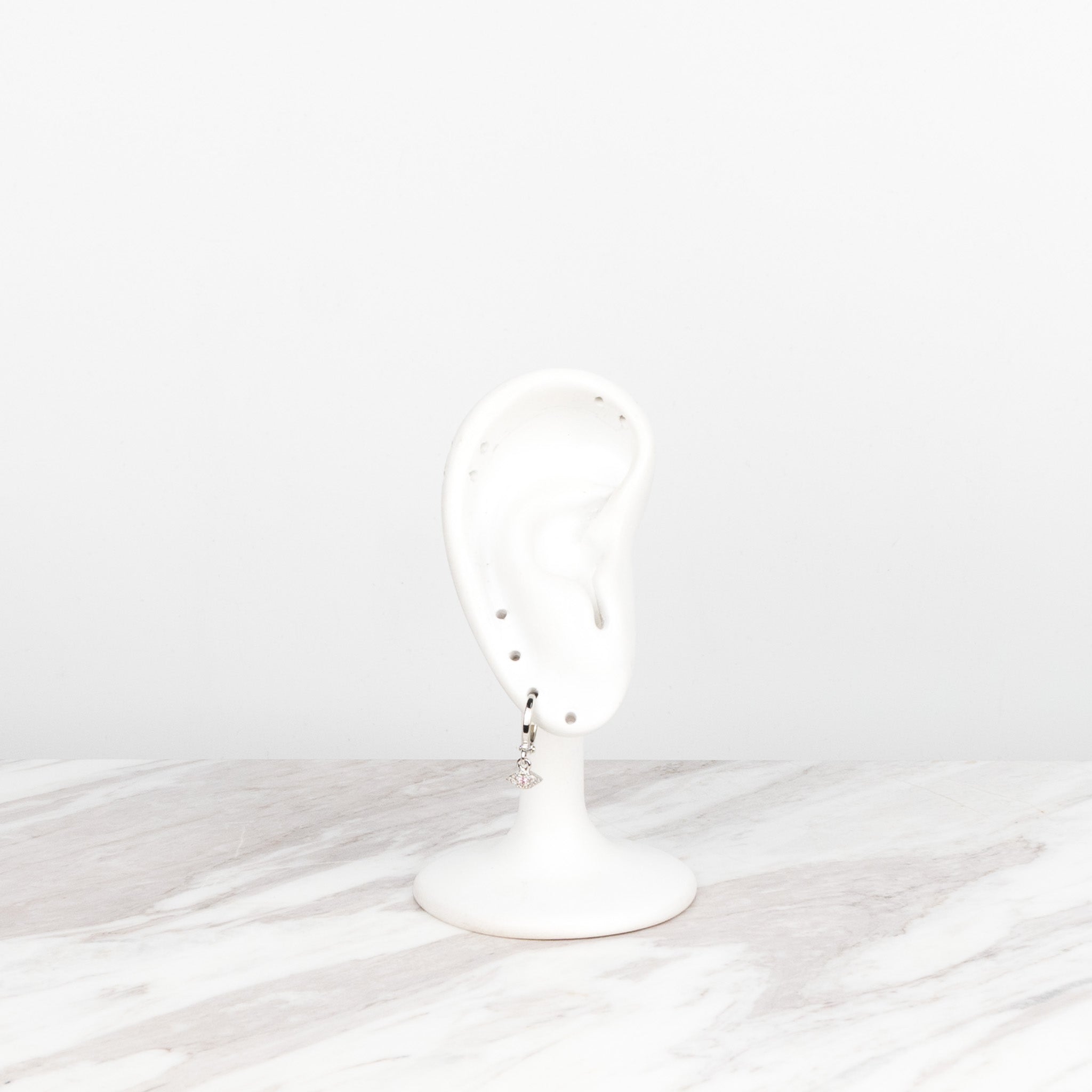 Evil Eye plateado Rosa