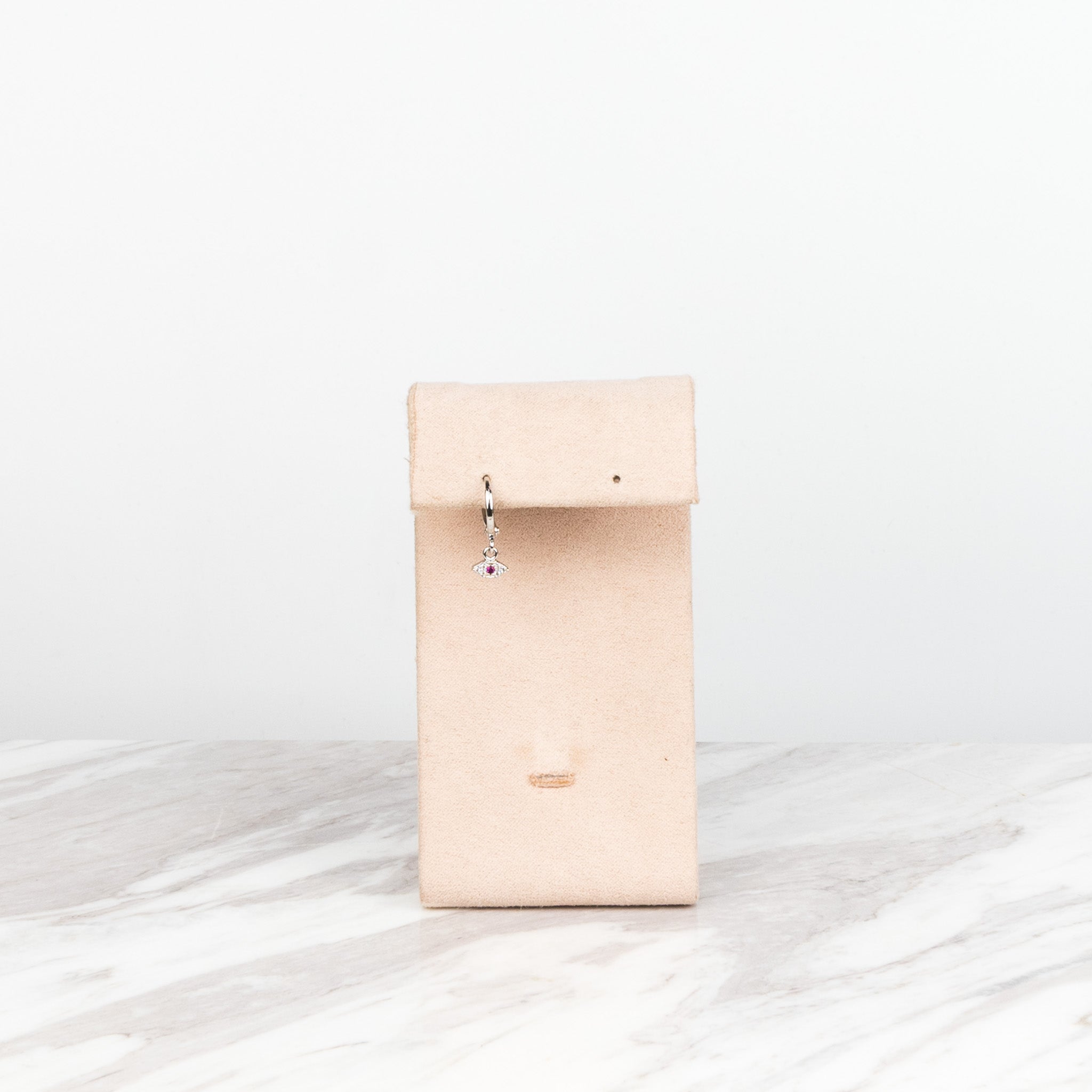 Evil Eye plateado Rojo