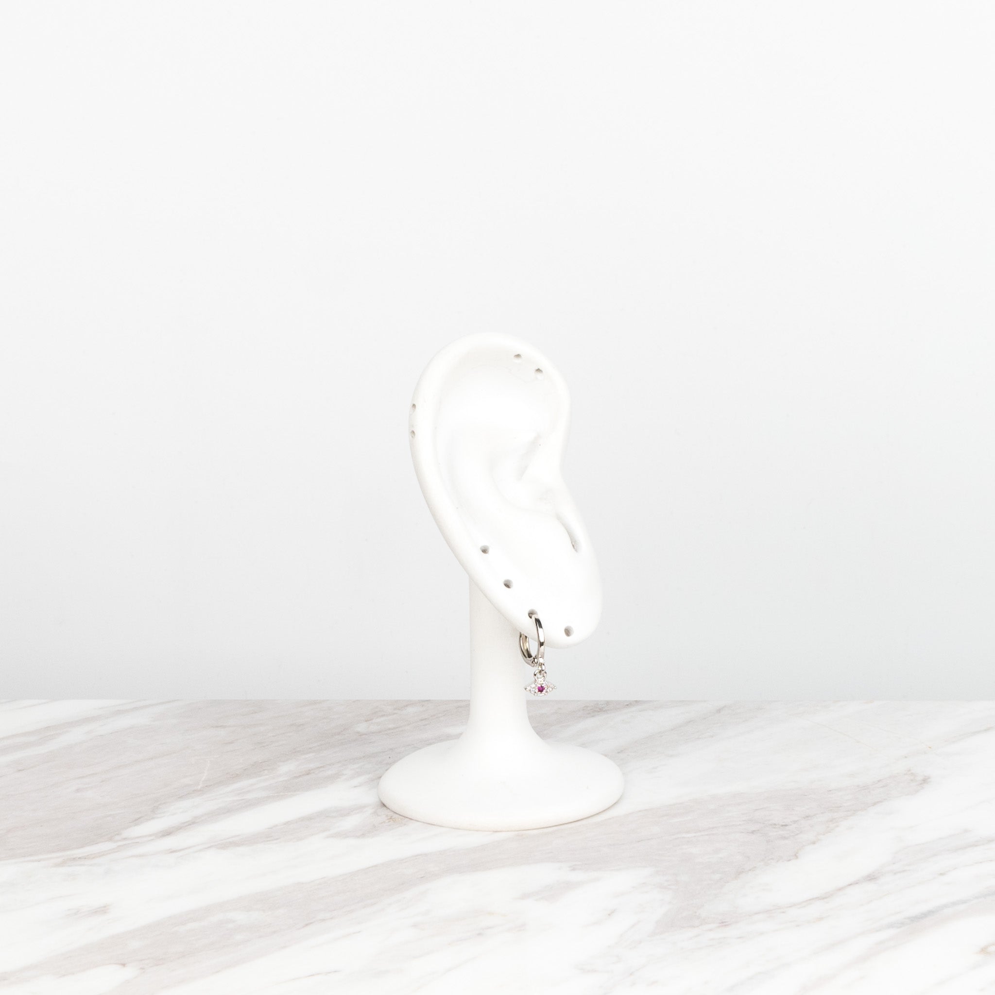 Evil Eye plateado Rojo