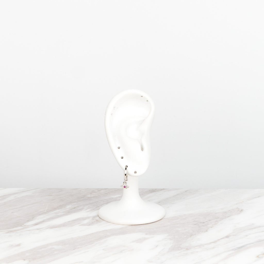 Evil Eye plateado Rojo