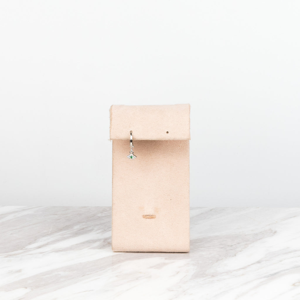 Evil Eye plateado verde