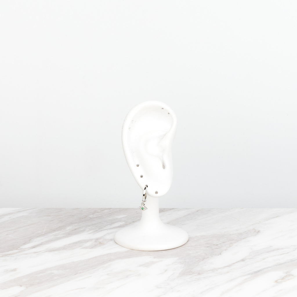 Evil Eye plateado verde