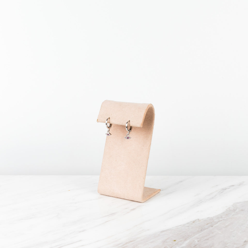 Evil Eye plateado Rojo