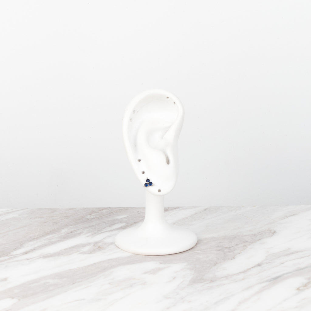 3 stones azul plateado