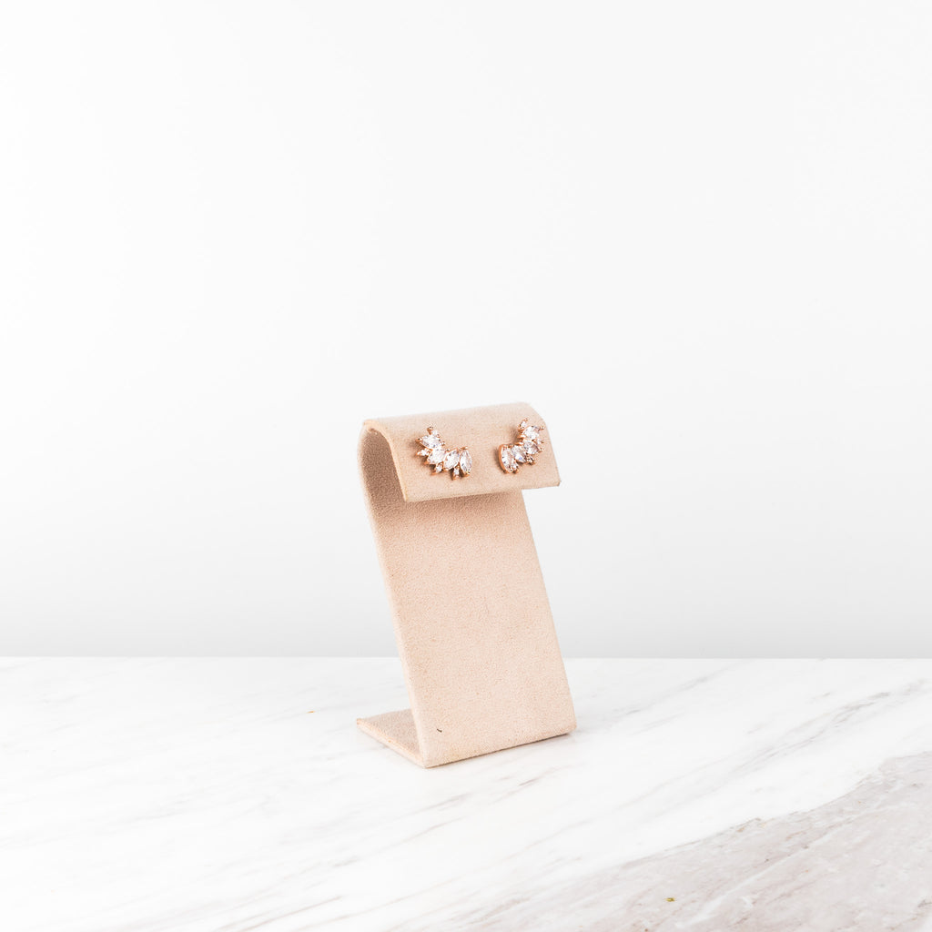 Rose gold zirconia wings