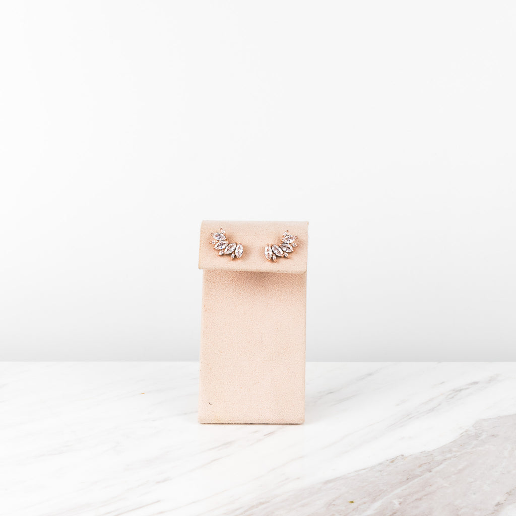 Rose gold zirconia wings