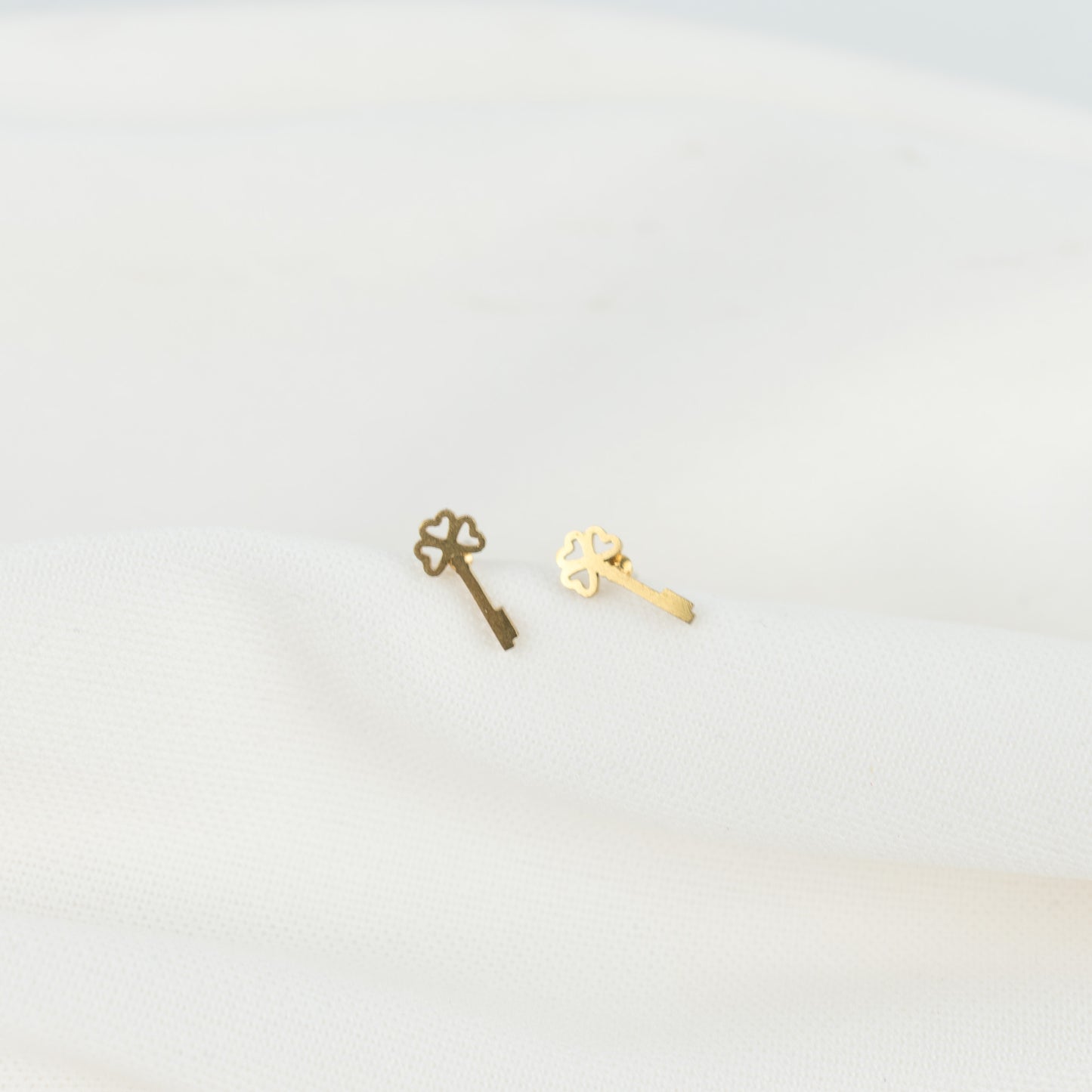 Aretes llave trebol