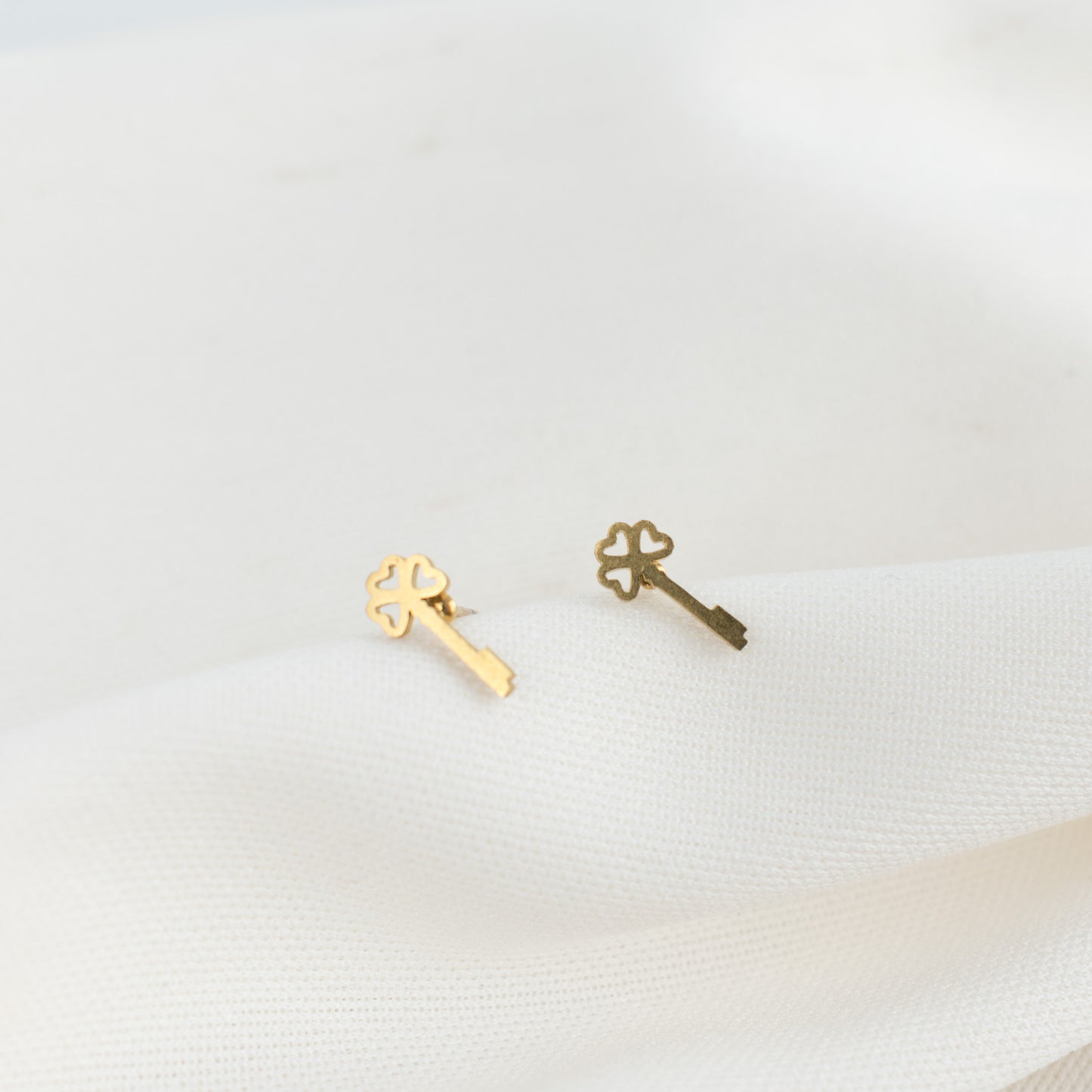 Aretes llave trebol