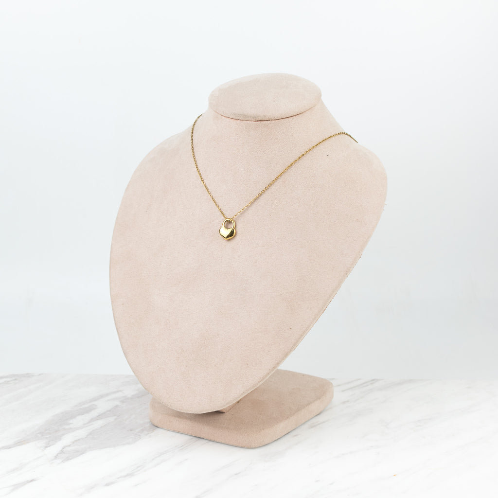 Golden heart locket