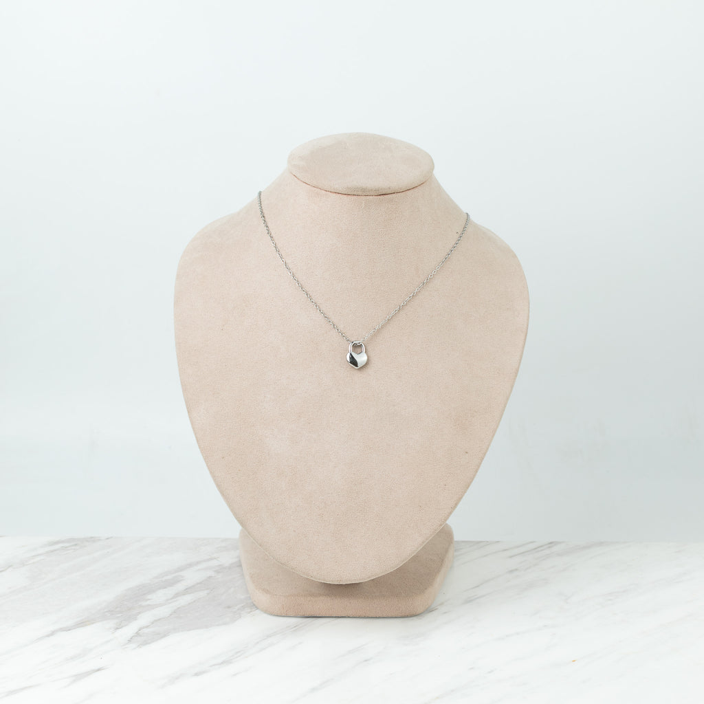 Silver heart locket