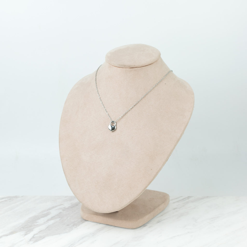 Silver heart locket