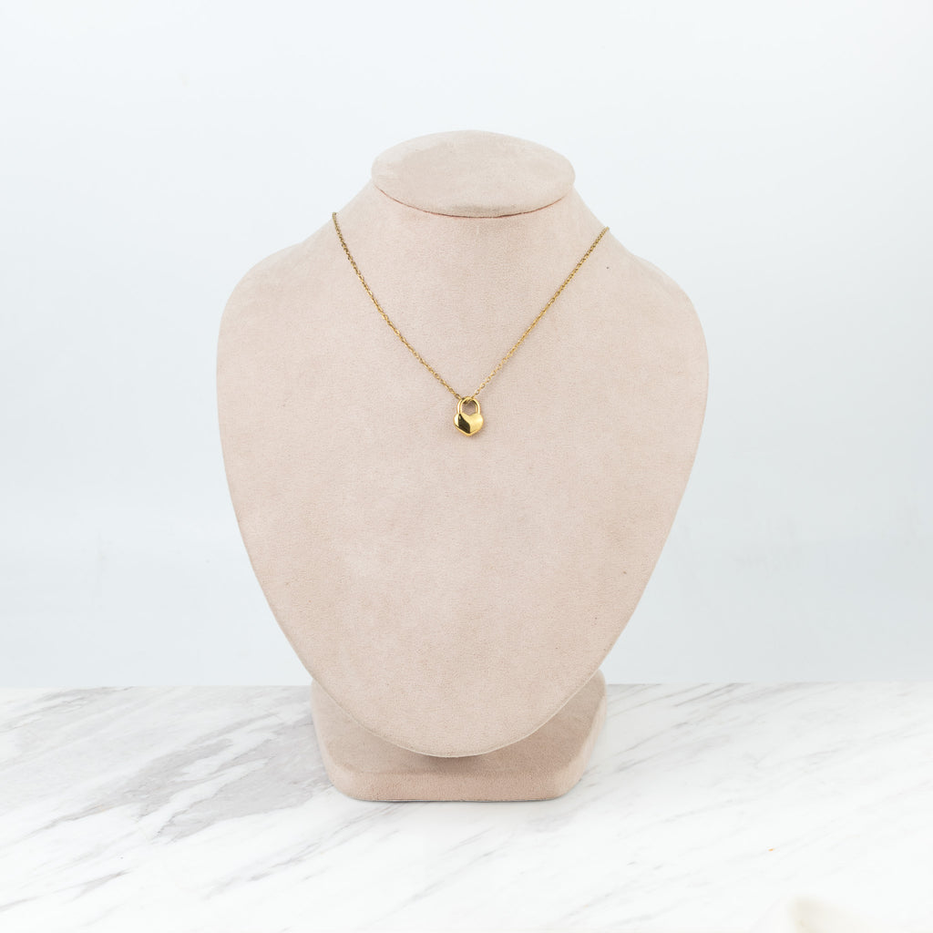Golden heart locket