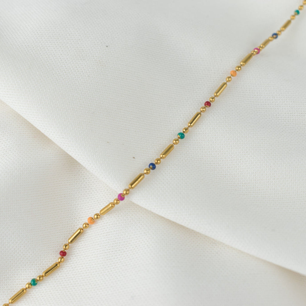 Pulsera palito con puntito de colores