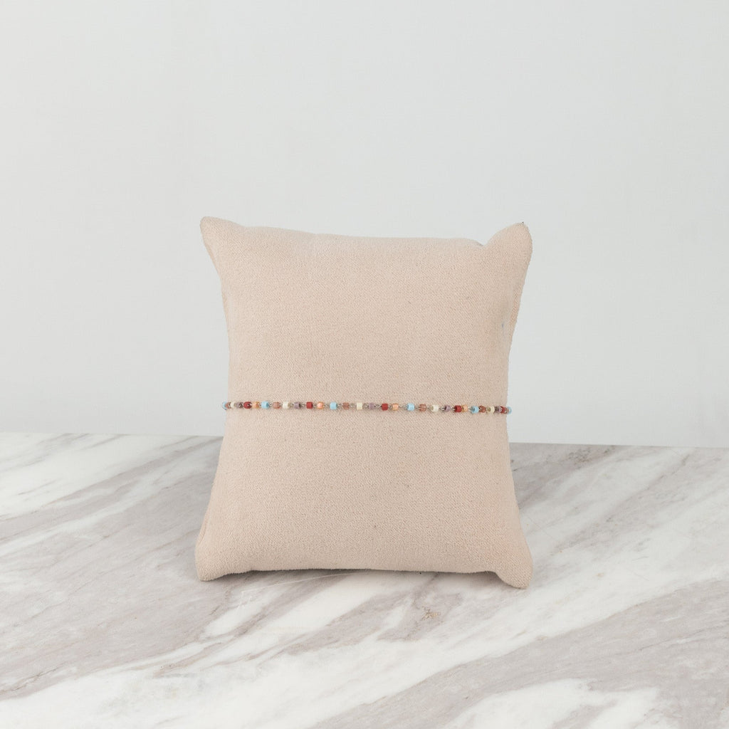 Pulsera rojo con azul