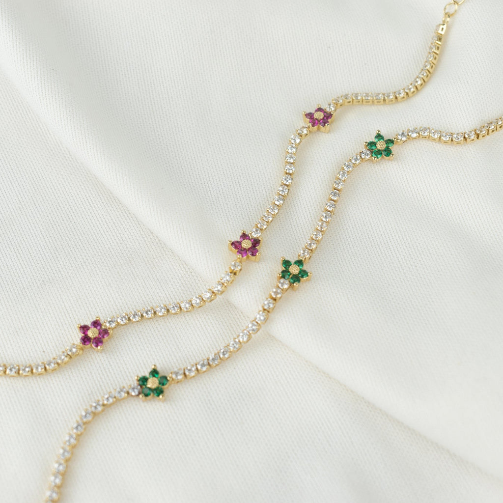 shinny colorful flowers