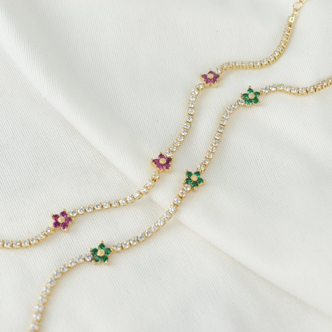 shinny colorful flowers