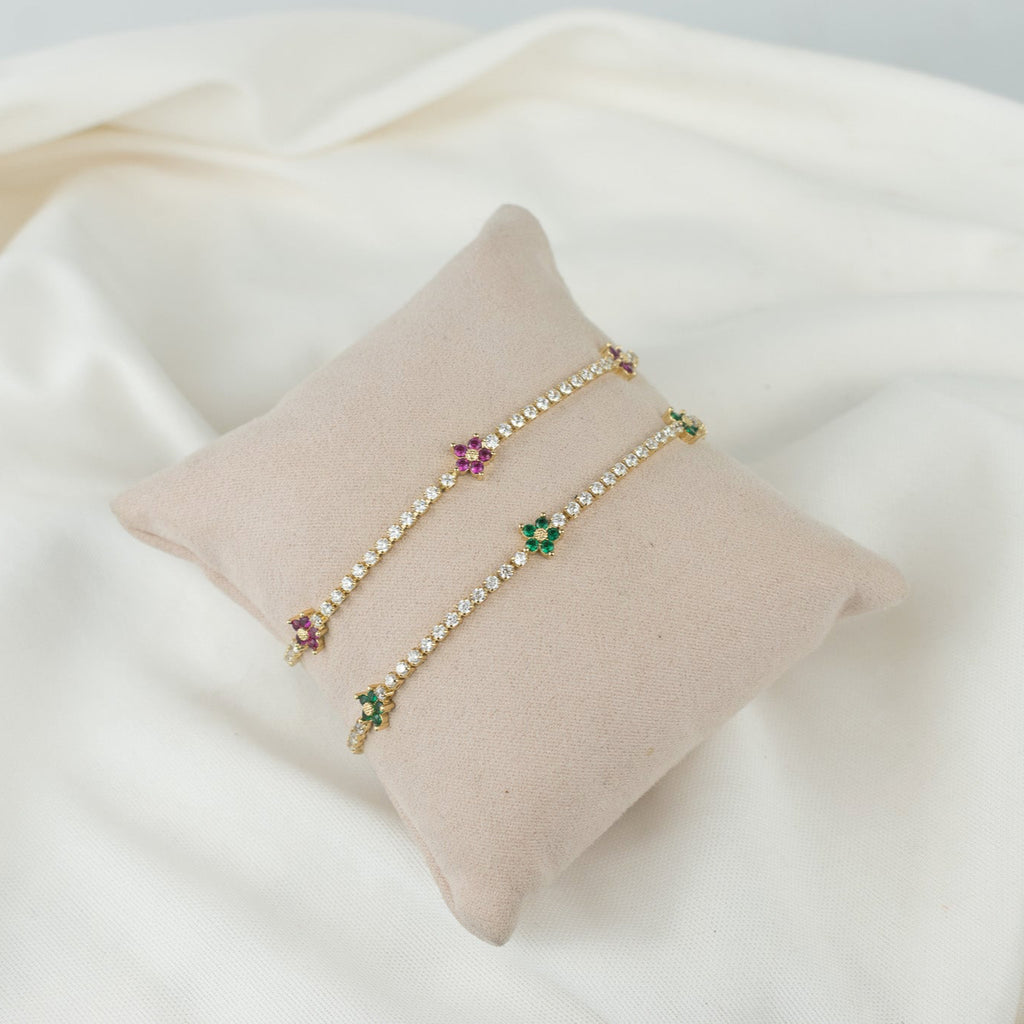 shinny colorful flowers