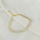 circular golden tennis bracelet