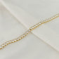 circular golden tennis bracelet