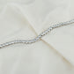 circular silver tennis bracelet