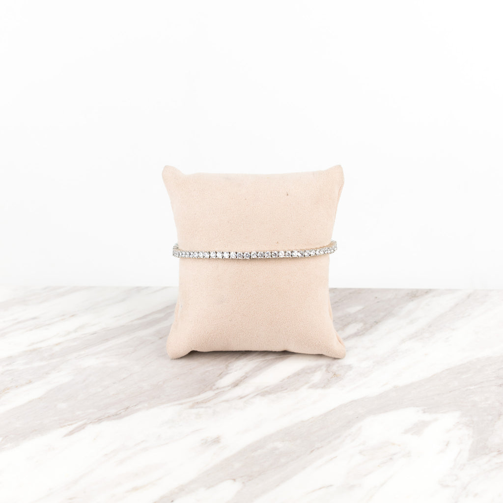 Silver 8 in tennis bracelet