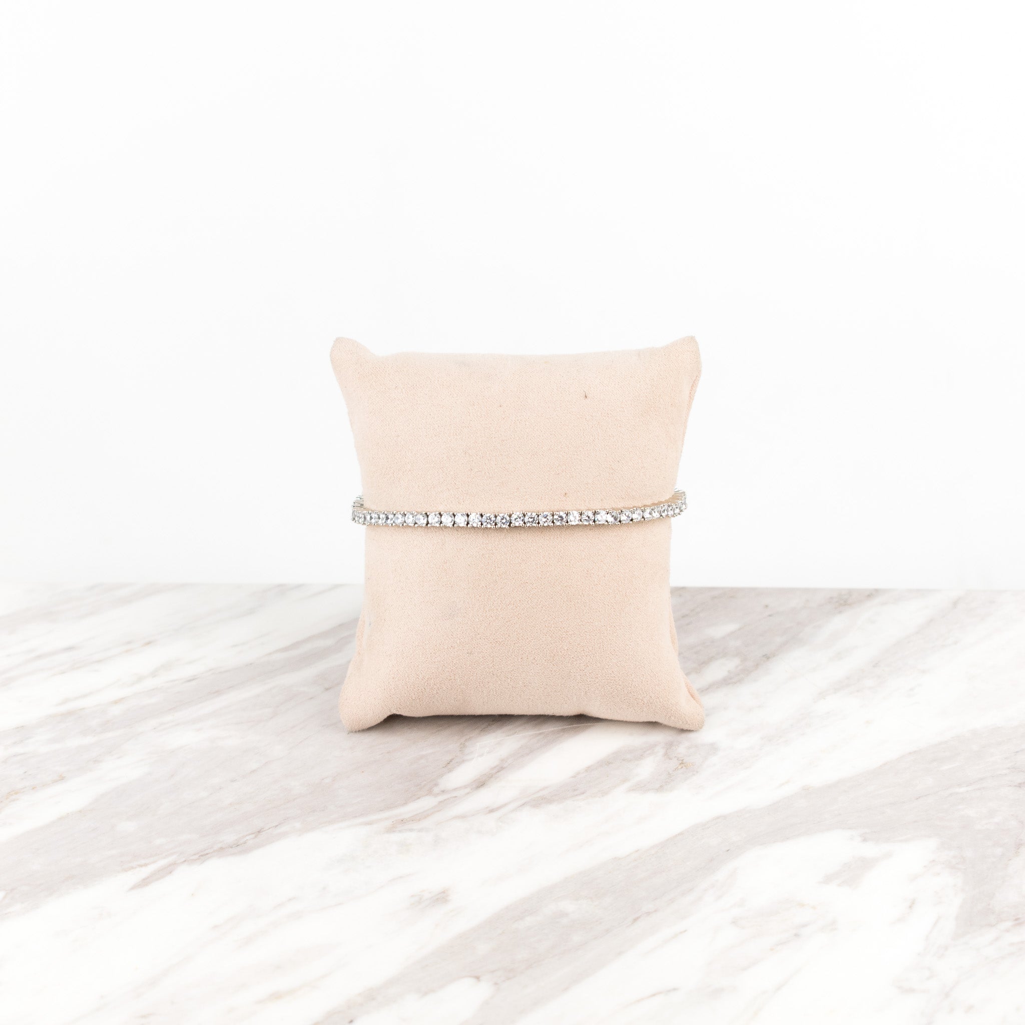 Silver 8 in tennis bracelet