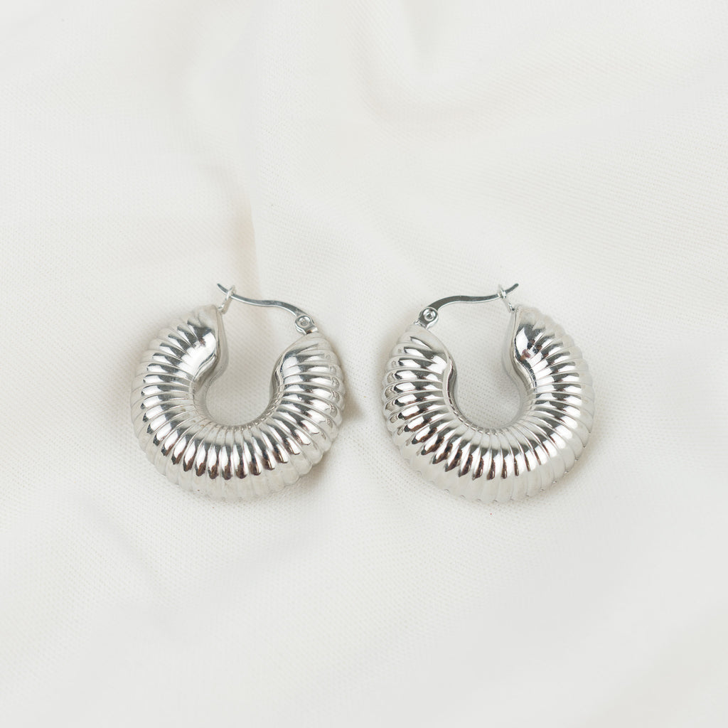 silver slinky hoops