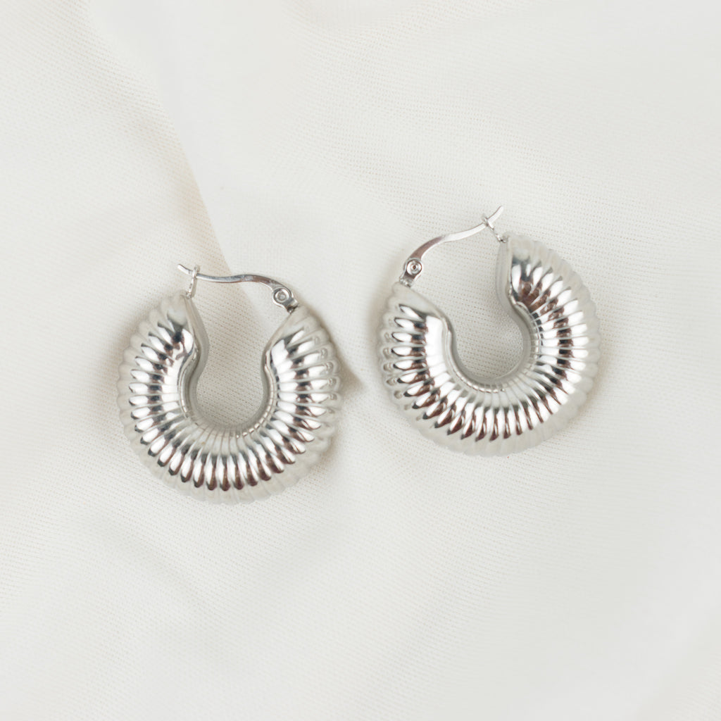 silver slinky hoops