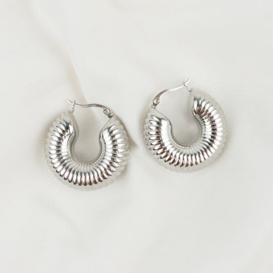 silver slinky hoops