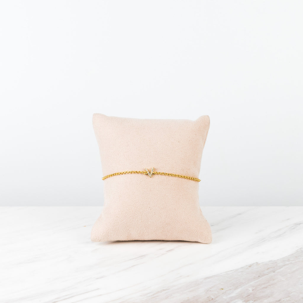 Pulsera inicial zirconia